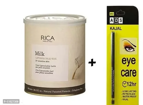 Rica Milk Wax - 800 Ml Free Ads Kajal Rica Wax Milk