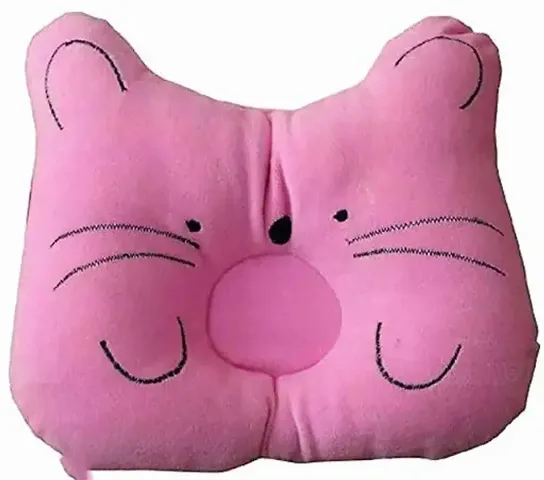 Comfortable Pink Cotton Solid Mustard Seeds Filled Pillow