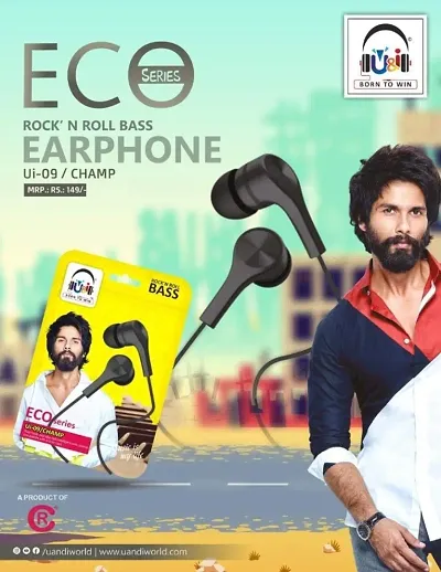 Earphone with mic with Extrra Bass