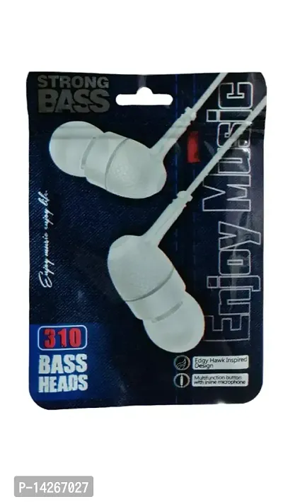 Bass Heads Earphones wih mic  button control-thumb0