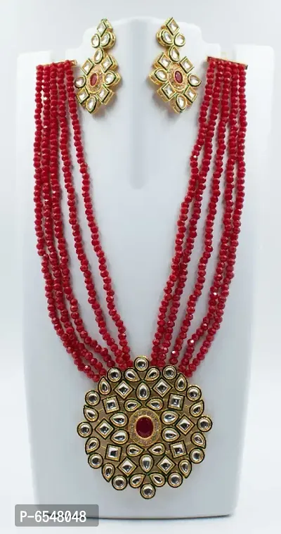 Kundan Necklace with Earrings