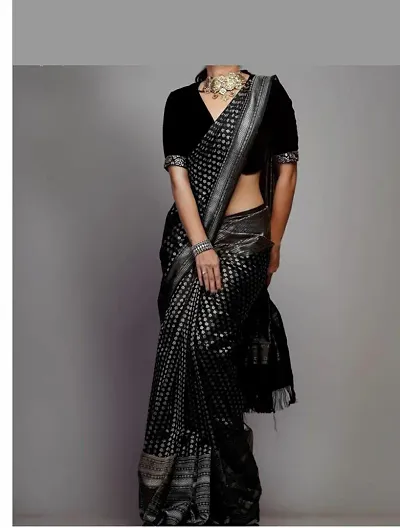 Designer Banarasi Art Silk Jacquard Sarees with Blouse piece