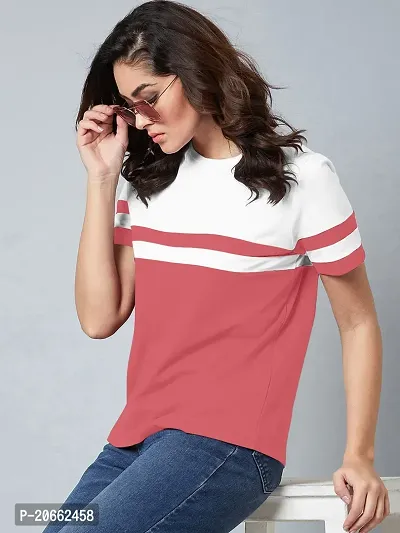 Elegant Peach Cotton Blend  Top For Women-thumb0