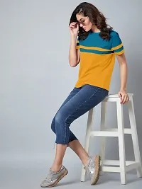 Elegant Yellow Cotton Blend  Top For Women-thumb3