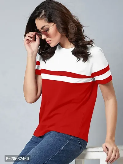 Elegant Red Cotton Blend  Top For Women-thumb0