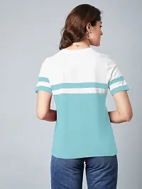 Elegant Blue Cotton Blend  Top For Women-thumb1