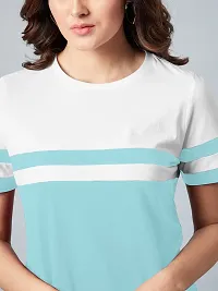 Elegant Blue Cotton Blend  Top For Women-thumb2