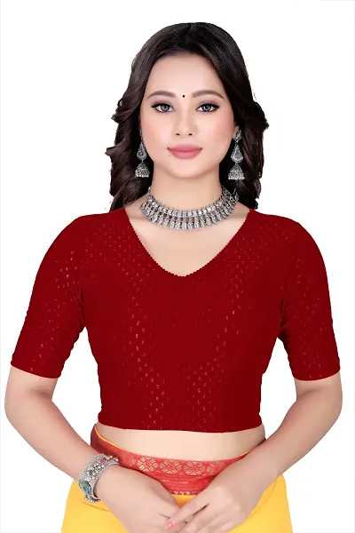 Best Selling Polyester Spandex Stitched Blouses 