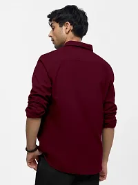 cotton shirt maroon-thumb1