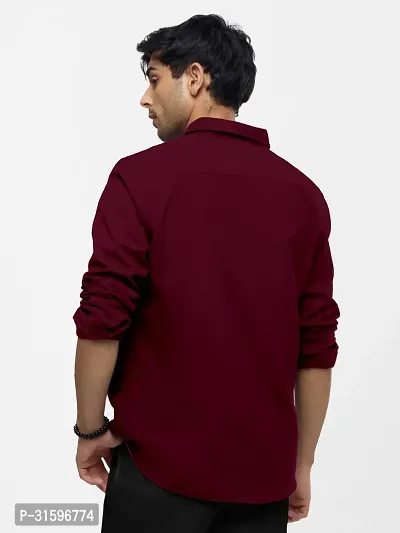 cotton shirt maroon-thumb2