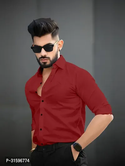 cotton shirt maroon-thumb4