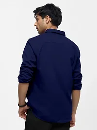 cotton shirt Navy Blue-thumb1