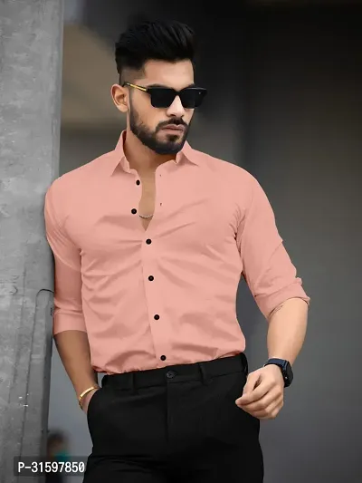 cotton shirt Peach-thumb3