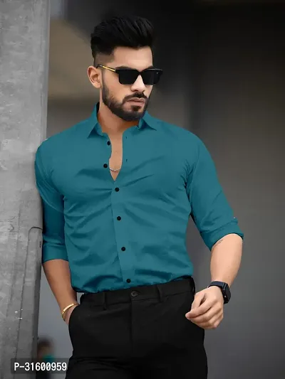 cotton shirt Teal-thumb0