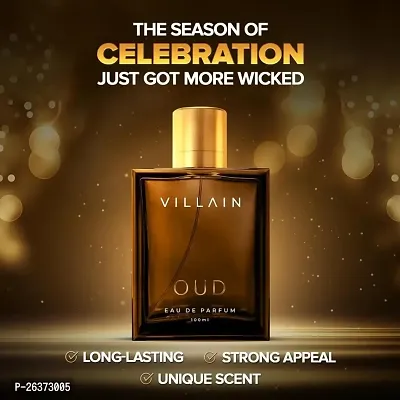 VILLAIN OUD Eau De Parfum For Men, 100ml | Premium Luxury Perfume For Men | Long Lasting Fragrance | Best Gift For Men-thumb2