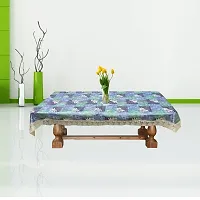 Dasvilla PVC Center Table Cover (40X60 inches) Rectangular Center Table Cover (Turquoise)-thumb1