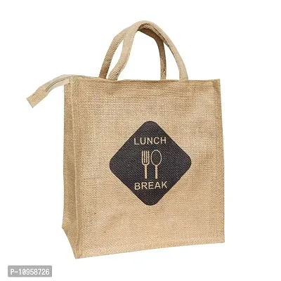 Buy Dasvilla Tiffin Bags for Office Men Women, Lunch Box Jute Bag with Zip  Bottle Holder, for Outing Travelling