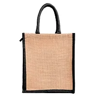 Dasvilla Lunch Box Jute Bag Combo with Zip & Bottle Holder||Tiffin/Lunch Carry Bags for Office Men & Women|| Multipurpose Jute Carry Bag (Design 7)-thumb4