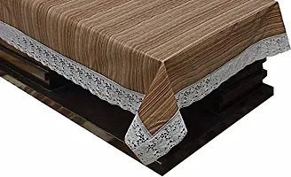 Dasvilla PVC 4 Seater Dining Table Cover Rectangle Dinning Table Cover (4 Seater ( 45 X 70 inches ), Wood Design)-thumb2