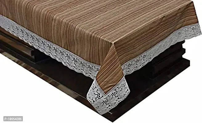 Dasvilla PVC 4 Seater Dining Table Cover Rectangle Dinning Table Cover (4 Seater ( 45 X 70 inches ), Wood Design)-thumb3