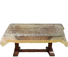 Dasvilla Transparent 3D Design 4 Seater Rectangular Center Table Cover (40x60 inch, Golden,Polyvinyl Chloride, Pack of 1)-thumb2