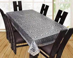 Dasvilla Dining Table Cover/Table Cover Waterproof 3D Design with Golden Lace (6 Seater 60X90 Inches)-thumb1