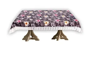 Dasvilla PVC 4 Seater Dining Table Cover Rectangle Dinning Table Cover (4 Seater ( 45 X 70 inches ), Floral Pattern)-thumb1