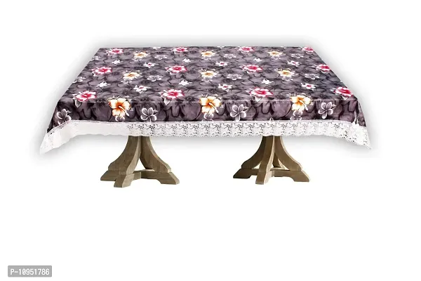 Dasvilla PVC 4 Seater Dining Table Cover Rectangle Dinning Table Cover (4 Seater ( 45 X 70 inches ), Floral Pattern)-thumb2