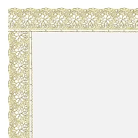 Dasvilla PVC Transparent Dining Table Cover with Lace Rectangle Table Cover (4 Seater for 45x70, Golden LACE)-thumb1