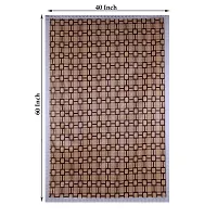 Dasvilla PVC Center Table Cover (40X60 inches,Light Brown) Rectangular Center Table Cover (Brown Box)-thumb2