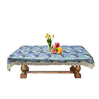 Dasvilla PVC Center Table Cover (40X60 inches) Rectangular Center Table Cover (Turquoise)-thumb2