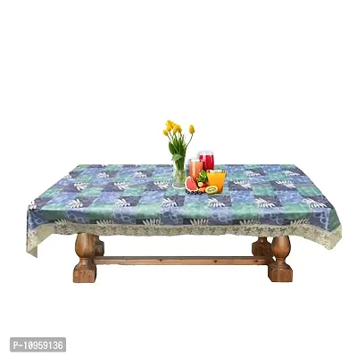 Dasvilla PVC Center Table Cover (40X60 inches) Rectangular Center Table Cover (Turquoise)-thumb3