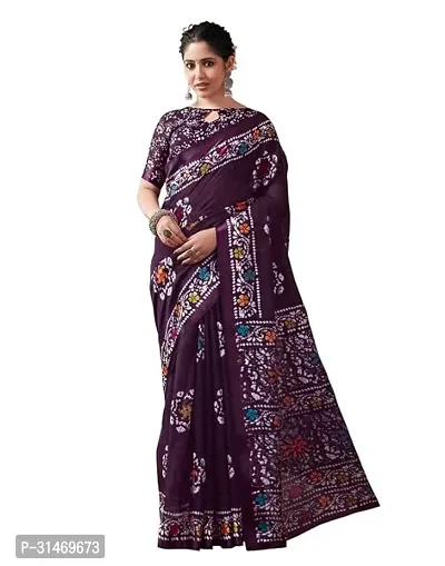 Beautiful Chanderi Silk Saree Without Blouse For Women-thumb0