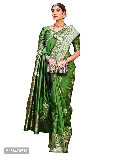 Beautiful Chanderi Silk Saree Without Blouse For Women