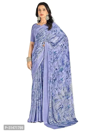 Beautiful Chanderi Silk Saree Without Blouse For Women