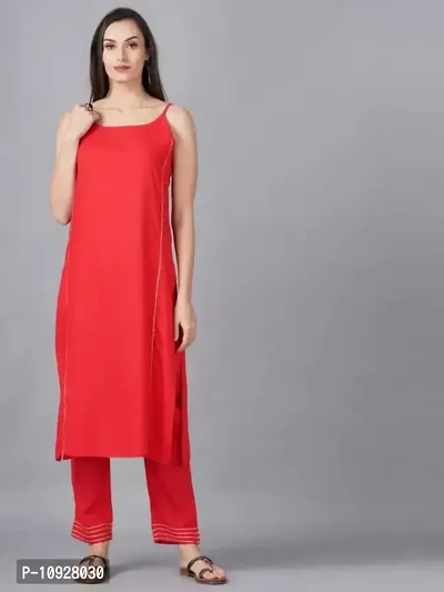 Classic Rayon Solid Kurtis For Womens-thumb0