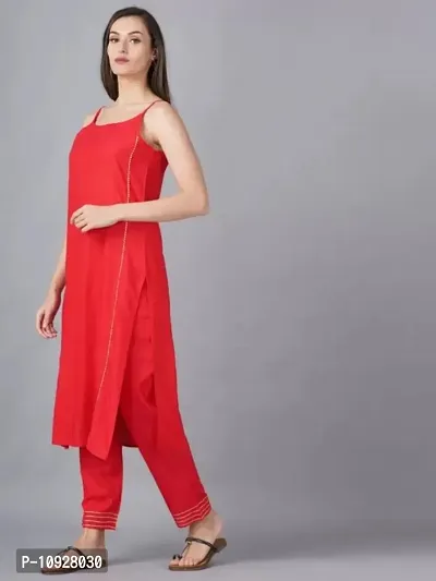 Classic Rayon Solid Kurtis For Womens-thumb4