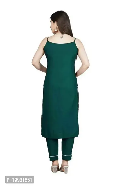 Classic Rayon Solid Kurtis For Womens-thumb2