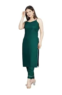 Classic Rayon Solid Kurtis For Womens-thumb2