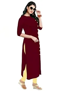 Classic Rayon Solid Kurtis For Womens-thumb2