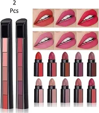 VELORA Face makeup combo (Makeup Palette + 5 Pc Makeup brush Set +2Kajal +2 Eye Liner + Mascara+ 5In 1 Nude + Red Lipstick+2Puff) (15 Items in the set)-thumb2