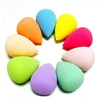 VELORA 6pcs Water Drop Style Beauty Makeup Puff Blending Powder Sponge Powder Puff (Random Colour)-thumb3