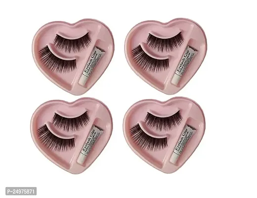 VELORA Waterproof Natural and Easy to Wear 4pc Heart Shape Eyelashes Extension