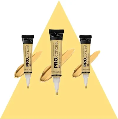 VELORA Pro HD Conceal Cream Corrector Concealer Matte (Pack of 3) 8g each