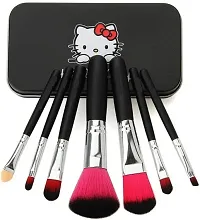 VELORA Face Makeup Combo (Tya Makeup Palete + 7pc Makeupbrush Set With Box + 2puff +2kajal +2eye Liner + Mascara+ 5in 1 Red Lipstick) (17 Items in the Set)-thumb3