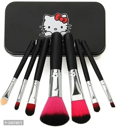 VELORA Face Makeup Combo (Tya Makeup Palete + 7pc Makeupbrush Set With Box + 2puff +2kajal +2eye Liner + Mascara+ 5in 1 Red Lipstick) (17 Items in the Set)-thumb4