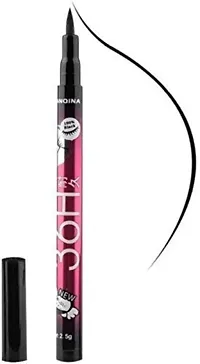 VELORA Premium Long Lasting Mascara+Waterproof Eyeliner  Black Eyebrow Pencil With 5In1 Colour Lipstick Combo (5 Items in the set)-thumb3