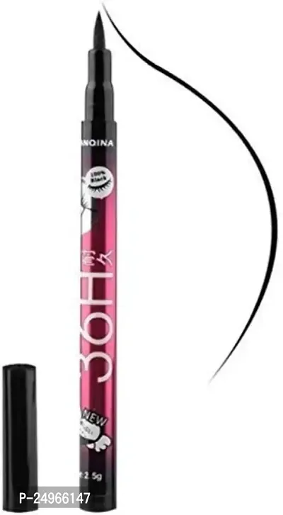 VELORA Premium Long Lasting Mascara+Waterproof Eyeliner  Black Eyebrow Pencil With 5In1 Colour Lipstick Combo (5 Items in the set)-thumb4