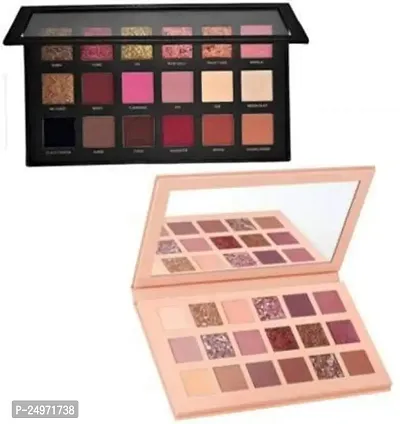 VELORA Professional Combo of Nude Eye Shadow Palette and Textured Rose Gold Eyeshadow Semi-Matte Finish Combo(Multicolor)