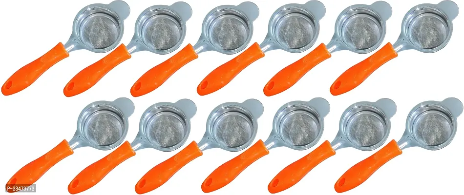 small size Plastic Handle best quality kitchen Tea Strainer Pack of 12